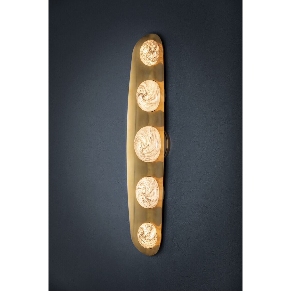Bezel LED 7 inch Vintage Brass ADA Wall Sconce Wall Light
