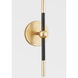 Sage 1 Light 6 inch Vintage Gold Leaf Wall Sconce Wall Light 