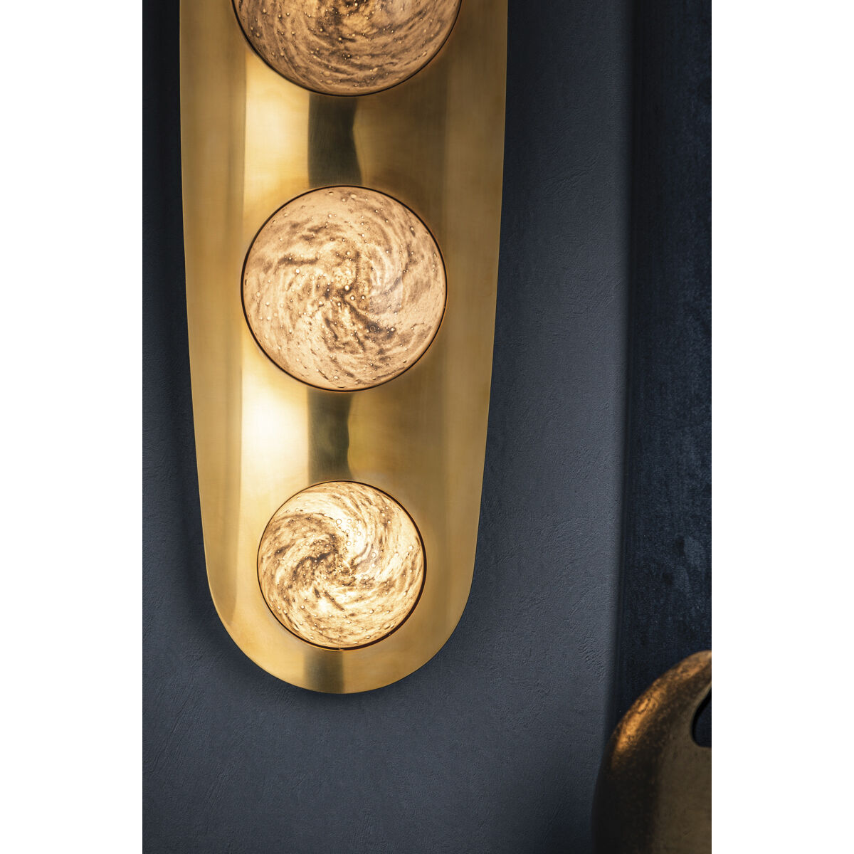 Bezel LED 7 inch Vintage Brass ADA Wall Sconce Wall Light