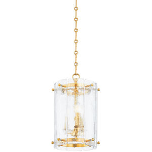 Rio 3 Light 10.25 inch Vintage Polished Brass Indoor Lantern Ceiling Light