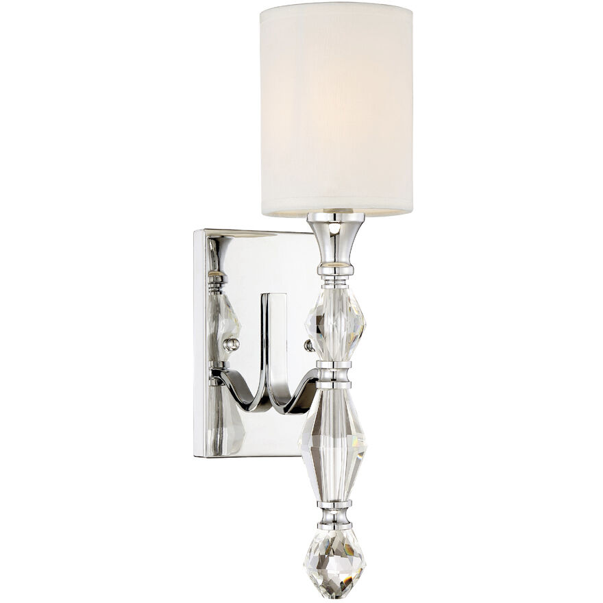 Evi 1 Light 5 inch Chrome Wall Sconce Wall Light