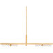 Annecy LED 50.5 inch Vintage Brass Linear Ceiling Light