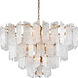 Piemonte 12 Light 43.5 inch Gold Leaf Chandelier Ceiling Light