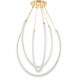 Celeste LED 48.25 inch Vintage Brass Chandelier Ceiling Light