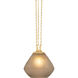 Saint Tropez 1 Light 14 inch Vintage Brass Pendant Ceiling Light