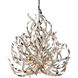 Graffiti 12 Light 44 inch Silver Leaf/Stainless Steel Chandelier Ceiling Light