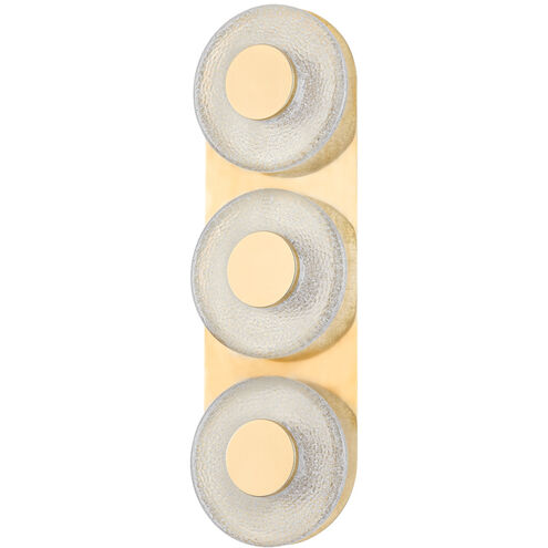 Pearl LED 6 inch Vintage Brass ADA Wall Sconce Wall Light