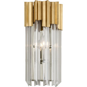 Charisma 1 Light 6.75 inch Gold Leaf with Polished Stainless ADA Wall Sconce Wall Light