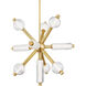 Atom LED 36 inch Vintage Brass Chandelier Ceiling Light