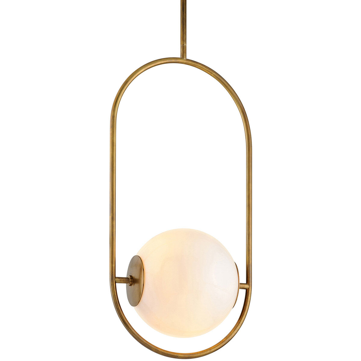 Everley 1 Light 13 inch Vintage Brass Pendant Ceiling Light
