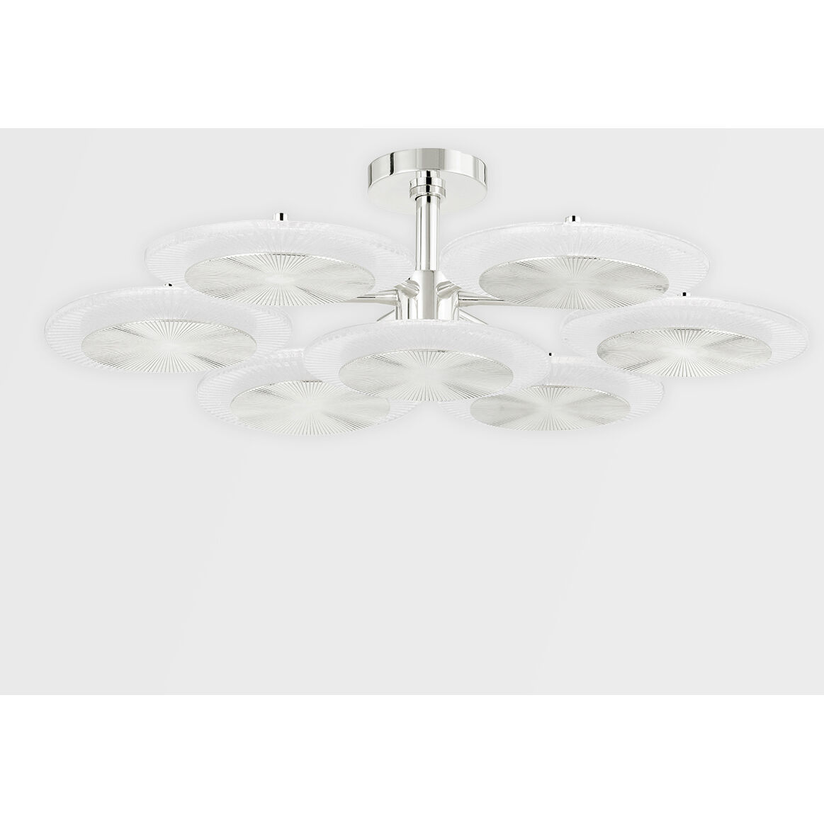Topaz LED 38 inch Polished Nickel Chandelier Ceiling Light