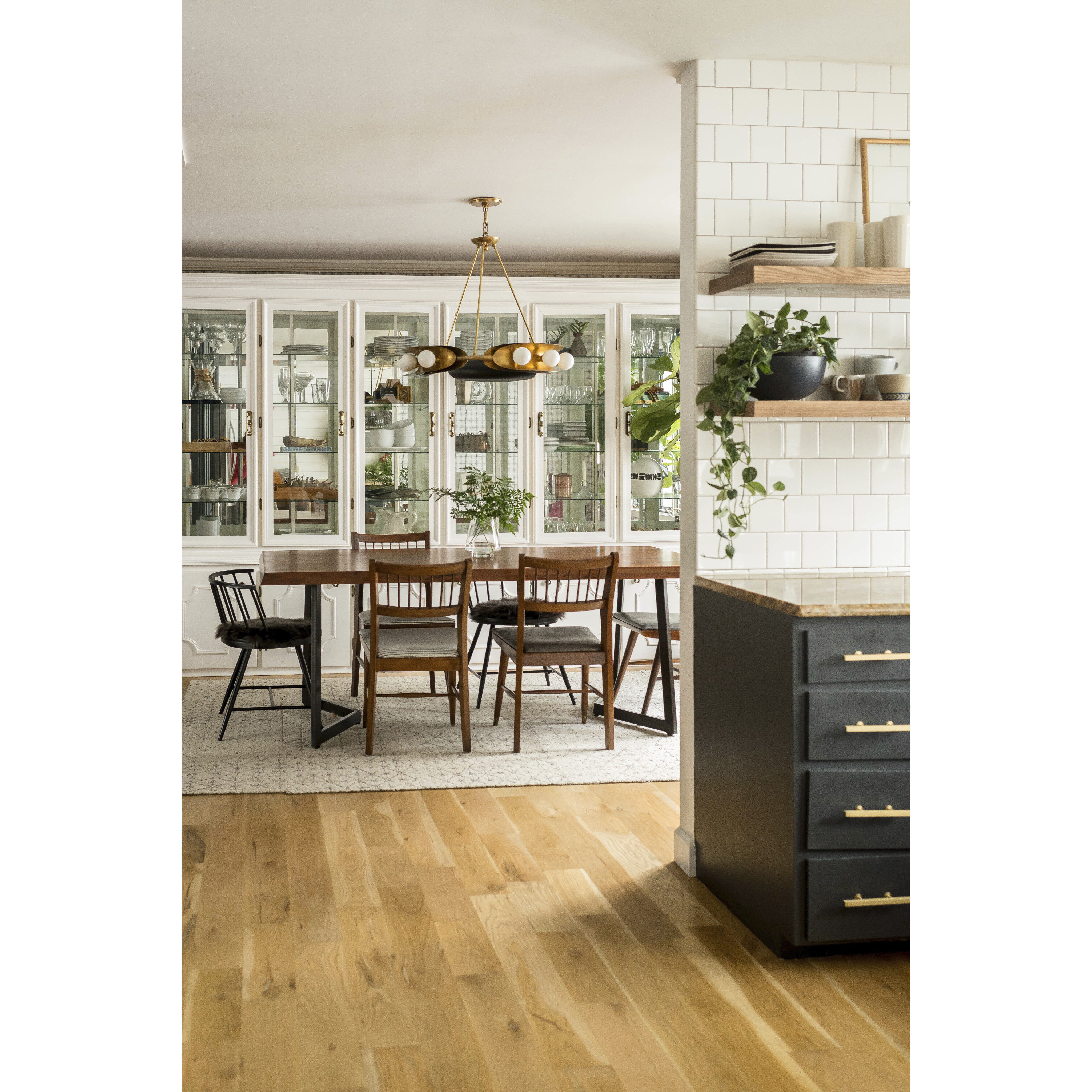 Hopper 9 Light 32 inch Vintage Brass and Bronze Chandelier Ceiling Light