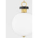 Haru 1 Light 14 inch Vintage Brass Pendant Ceiling Light