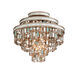 Dolcetti 3 Light 18 inch Champagne Leaf Semi Flush Ceiling Light