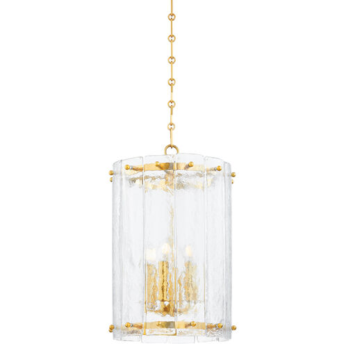 Rio 6 Light 14.75 inch Vintage Polished Brass Indoor Lantern Ceiling Light