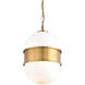Broomley 2 Light 14 inch Vintage Brass Pendant Ceiling Light
