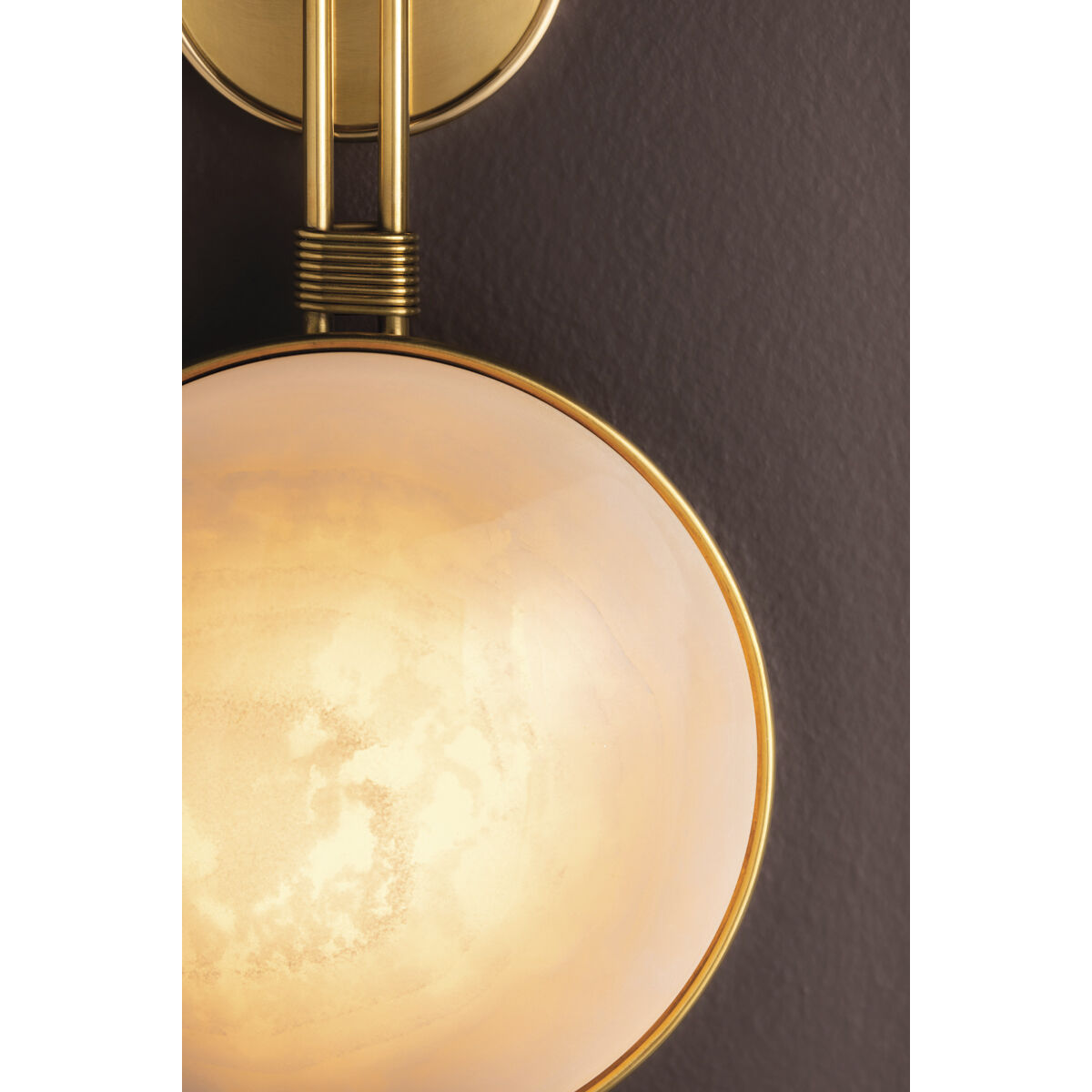 Ares LED 9.75 inch Vintage Brass Wall Sconce Wall Light
