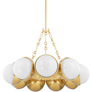 Althea 9 Light 34.25 inch Vintage Polished Brass Chandelier Ceiling Light
