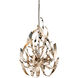Graffiti 3 Light 15 inch Silver Leaf Polished Nickel Pendant Ceiling Light