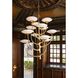 Pluro 12 Light 34 inch Vintage Gold Leaf Chandelier Ceiling Light