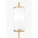 Sage 1 Light 6 inch Vintage Gold Leaf Wall Sconce Wall Light 