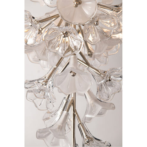 Jasmine LED 28 inch Silver Leaf Pendant Ceiling Light