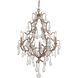 Amadeus 3 Light 20 inch Stria Gold Leaf Chandelier Ceiling Light