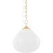 Semilla 1 Light 14 inch Vintage Brass Pendant Ceiling Light
