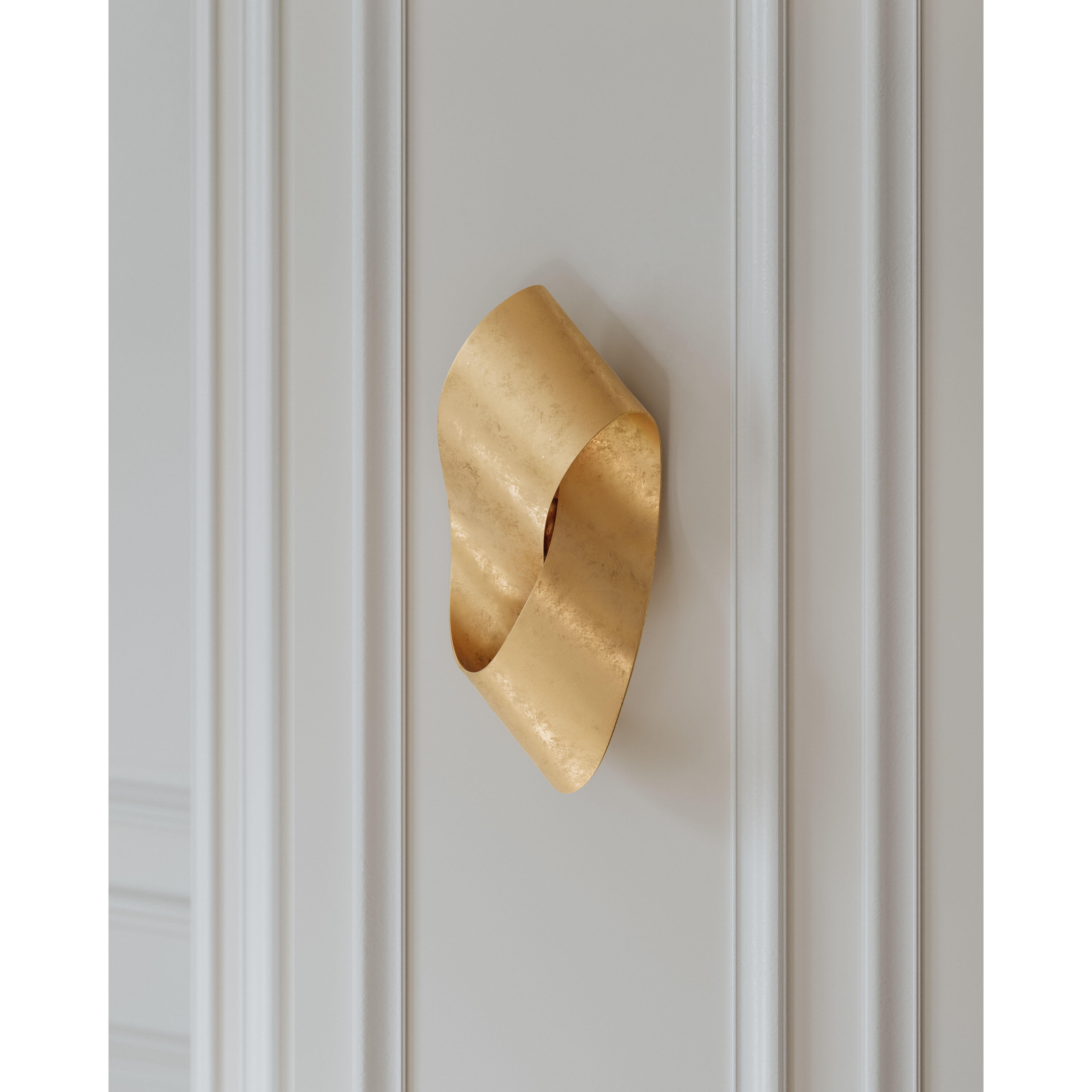 Lazlo LED 7 inch Vintage Gold Leaf ADA Wall Sconce Wall Light 