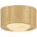 Teka 1 Light 6 inch Vintage Gold Leaf Flush Mount Ceiling Light