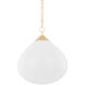 Semilla 1 Light 18 inch Vintage Brass Pendant Ceiling Light