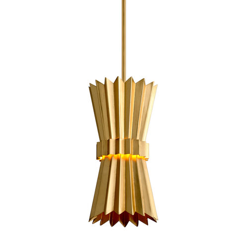 Moxy 1 Light 8 inch Gold Leaf Pendant Ceiling Light