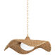 Levene 1 Light 41.25 inch Vintage Gold Leaf Pendant Ceiling Light