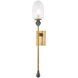 Daith 1 Light 6 inch Vintage Brass Wall Sconce Wall Light