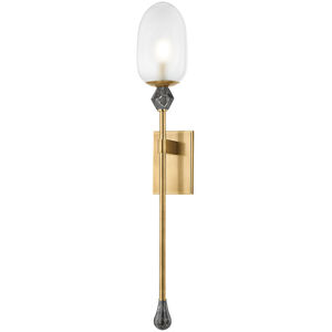 Daith 1 Light 6 inch Vintage Brass Wall Sconce Wall Light