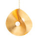 Peony 4 Light 30 inch Gold Leaf Pendant Ceiling Light