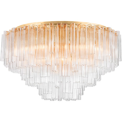 Varenna 39 Light 48 inch Vintage Gold Leaf Semi Flush Ceiling Light
