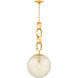 Nessa 1 Light 13 inch Vintage Brass Pendant Ceiling Light