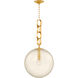 Nessa 1 Light 17.75 inch Vintage Brass Pendant Ceiling Light