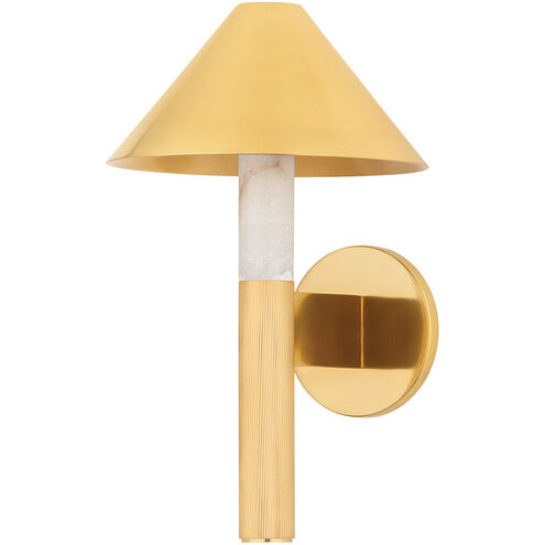 Altona 1 Light 10 inch Vintage Brass Wall Sconce Wall Light