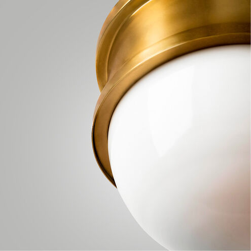 Broomley 2 Light 14 inch Vintage Brass Pendant Ceiling Light
