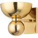 Catania 1 Light 7.75 inch Vintage Brass Wall Sconce Wall Light