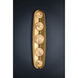 Bezel LED 7 inch Vintage Brass ADA Wall Sconce Wall Light