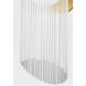 Celestial 1 Light 9 inch Aged Brass Wall Sconce Wall Light
