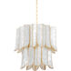 Cartagena 7 Light 22.75 inch Vintage Gold Leaf Chandelier Ceiling Light