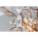 Lily 4 Light 18.25 inch Enchanted Silver Leaf Flush Mount Ceiling Light