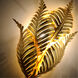 Tropicale 2 Light 11.5 inch Gold Leaf Wall Sconce Wall Light in 12