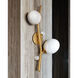 Mirielle 2 Light 18 inch Vintage Gold Leaf Wall Sconce Wall Light