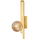 Cronus 1 Light 6.5 inch Vintage Polished Brass Wall Sconce Wall Light