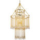 Kiara 16 Light 40 inch Gold Leaf Chandelier Ceiling Light